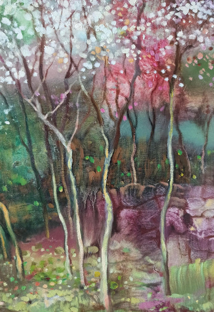 Abstract oil painting Springtime Splendor Anatoly Tarabanov