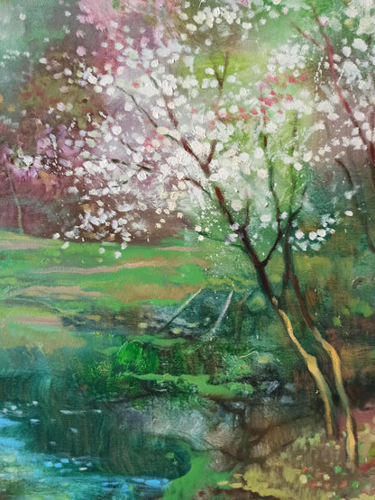 Abstract oil painting Springtime Splendor Anatoly Tarabanov