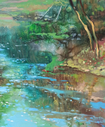 Abstract oil painting Springtime Splendor Anatoly Tarabanov