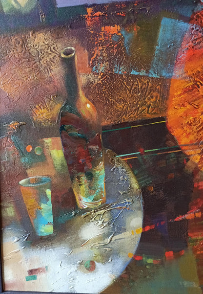 Abstract oil painting Jazzy Twilight Anatoly Tarabanov