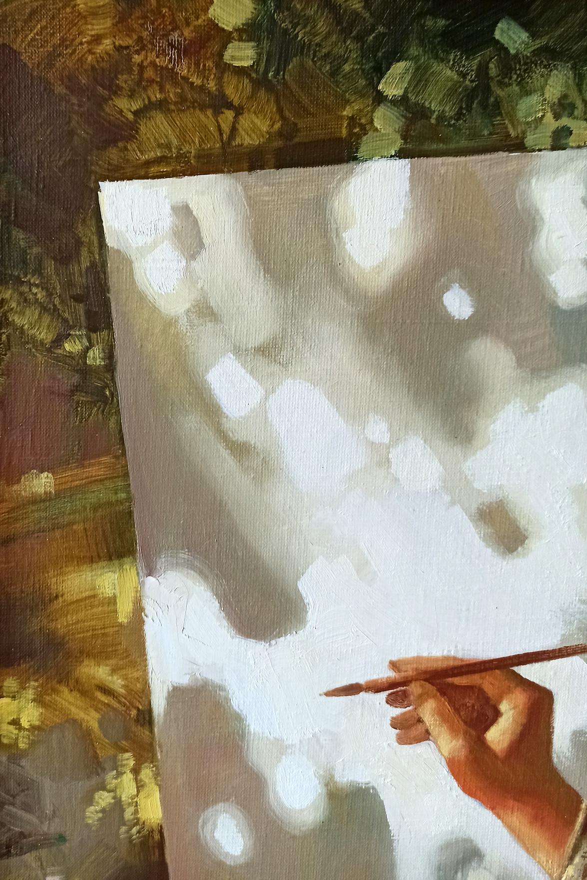 Abstract oil painting