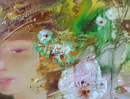 Abstract oil painting Garden Delight Anatoly Tarabanov