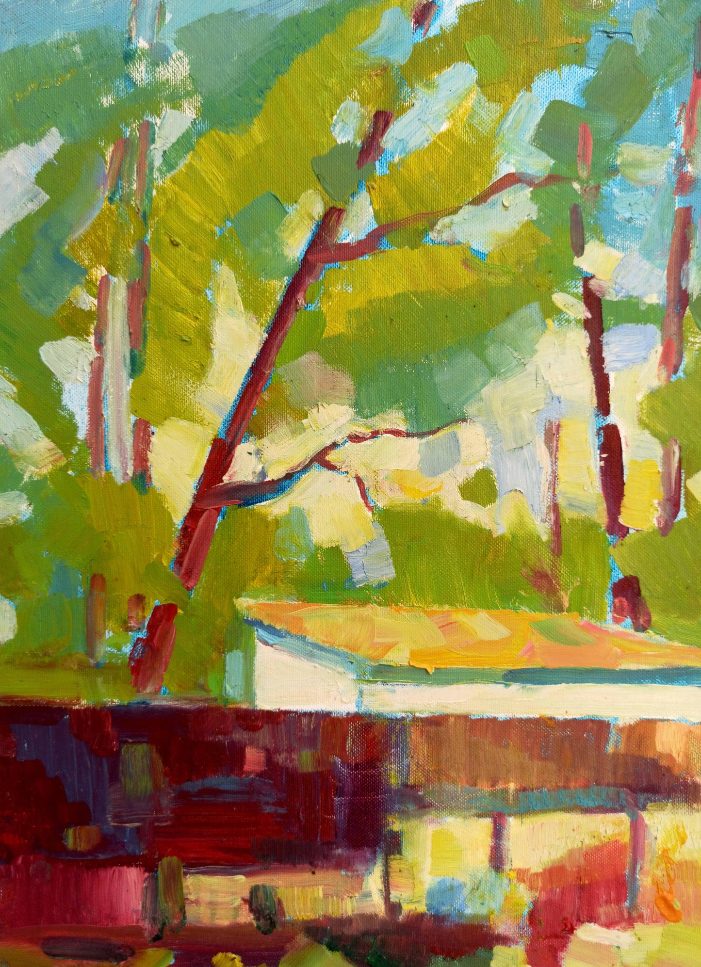 Abstract oil painting