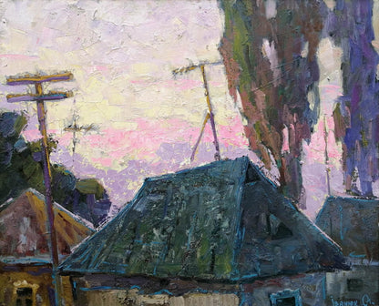 Oil painting Rural life Ivanyuk Alex