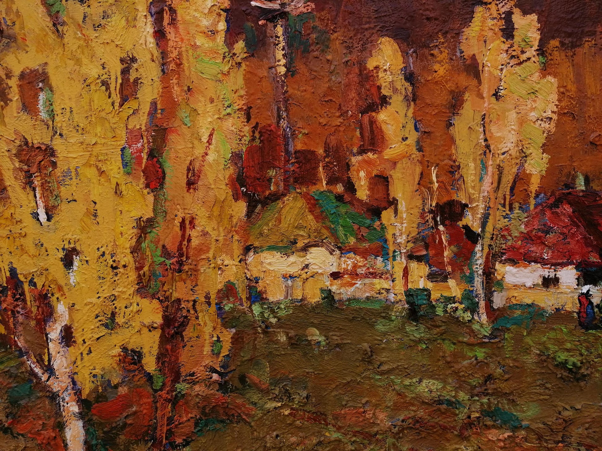 Village landscape Autumn