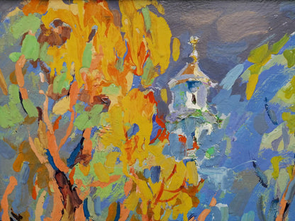 Oil Painting Village landscape Art