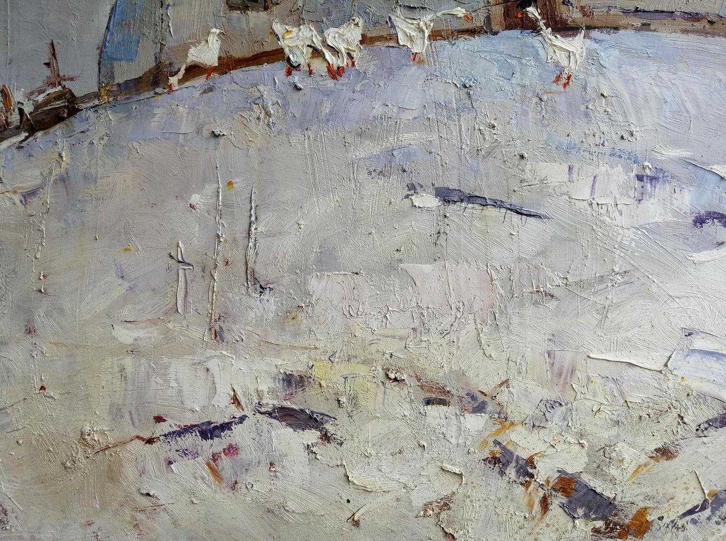 Oil Painting Nature Village landscape Art