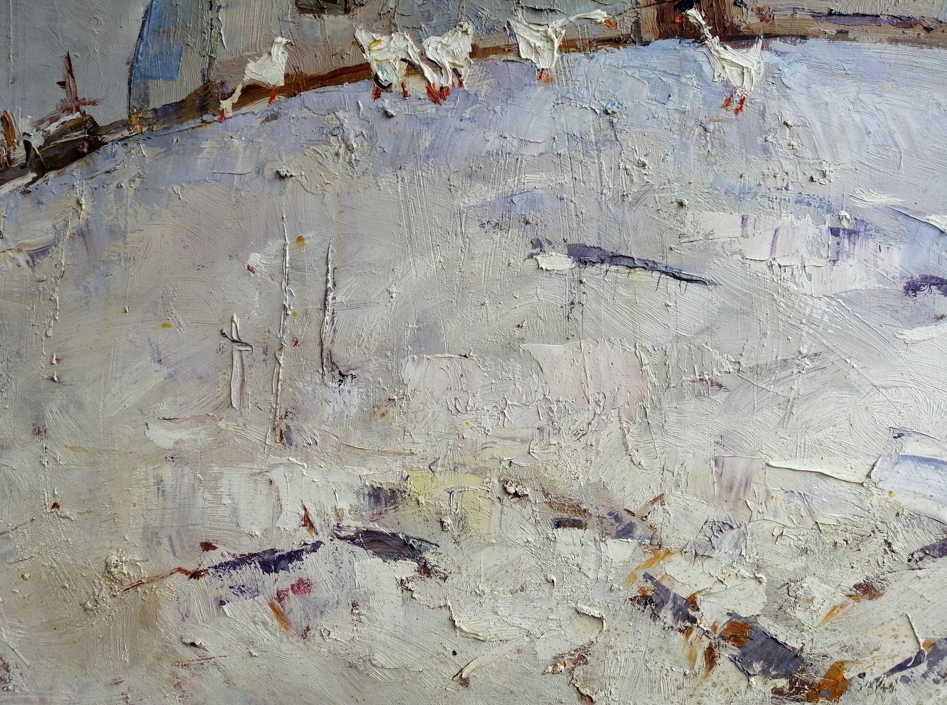 Oil Painting Nature Village landscape Art