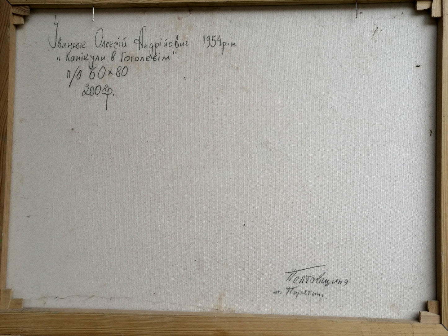 Backdrop of the painting