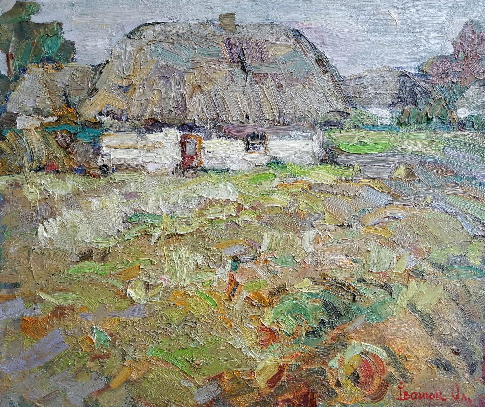 Oil painting House of Khivri Ivanyuk Alex