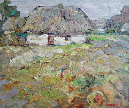 Oil painting House of Khivri Ivanyuk Alex