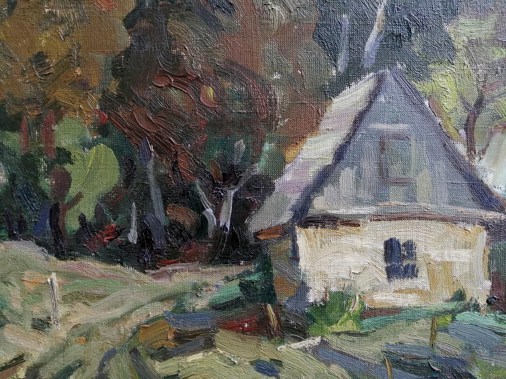 Oil Painting Village landscape Art