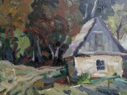 Oil Painting Village landscape Art