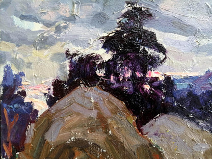 Oil Painting Nature Landscape Village landscape Art