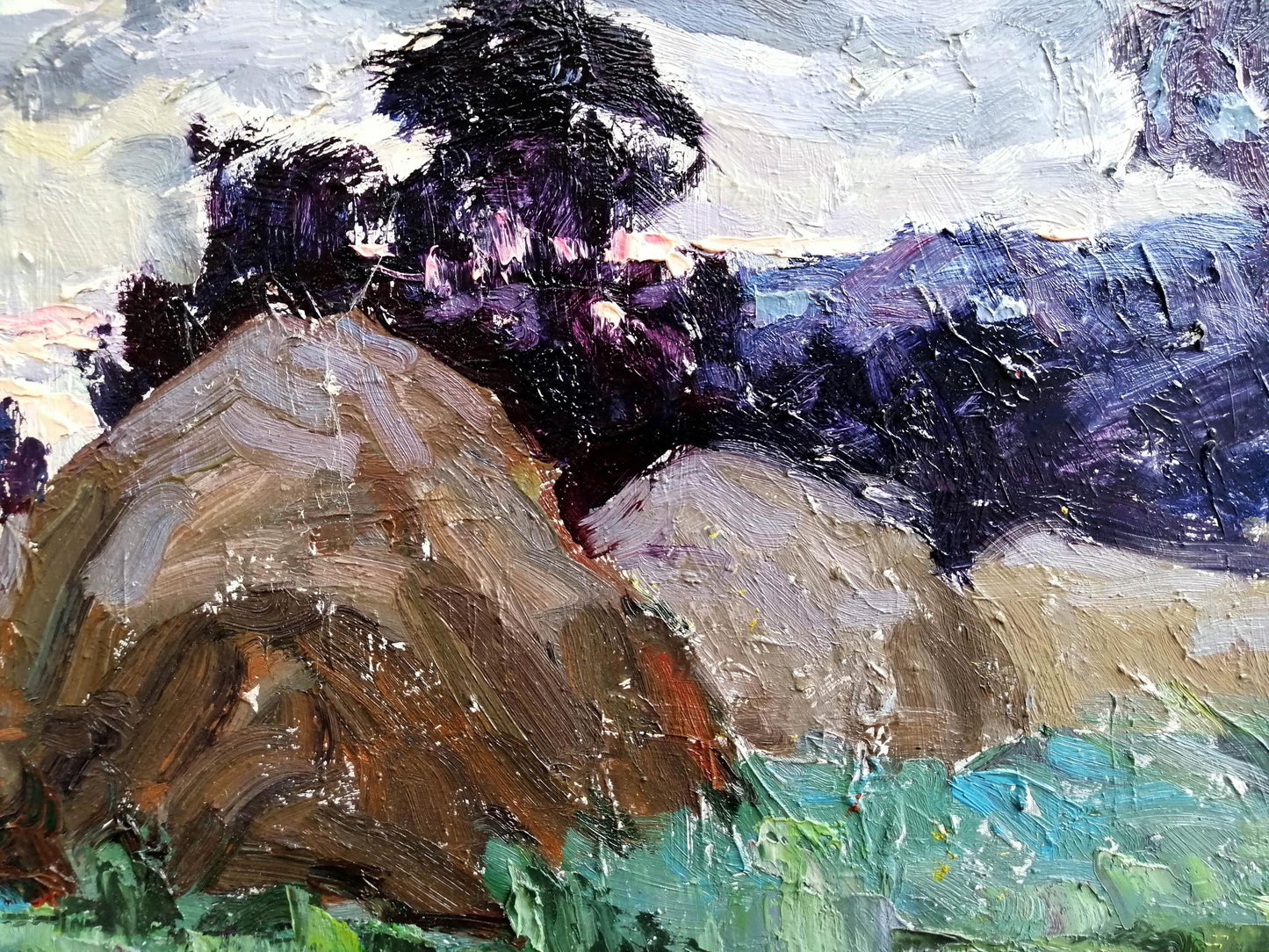 Oil Painting NatureVillage landscape Art
