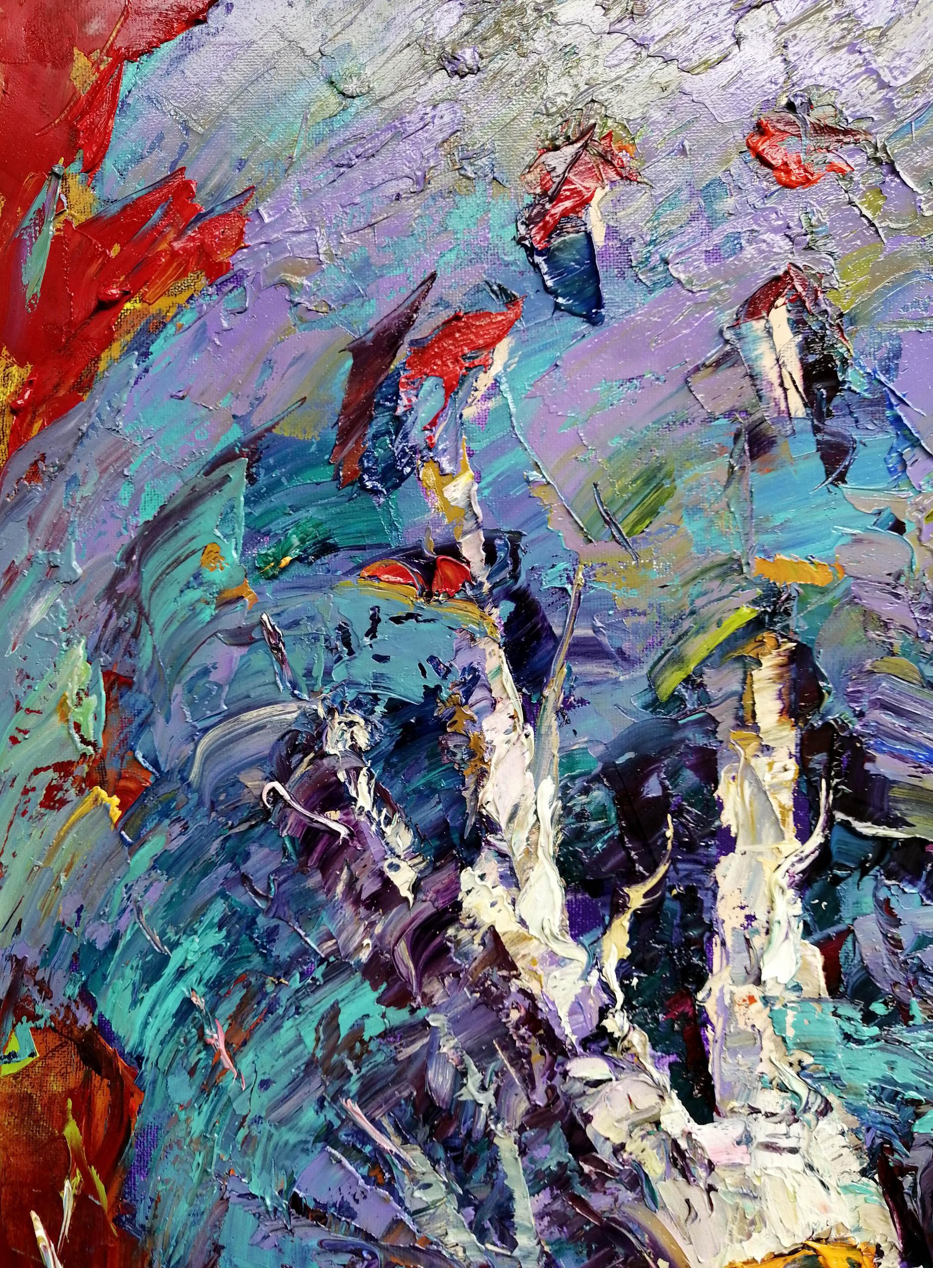 Oil Painting Nature Landscape Village landscape Art