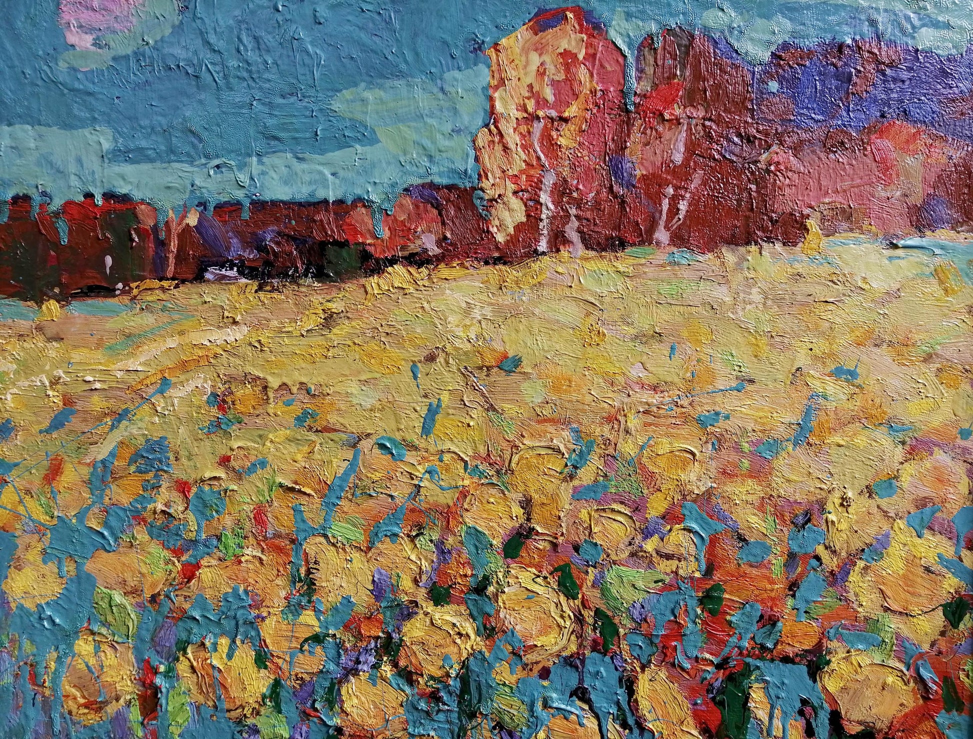 Oil painting Sunflower