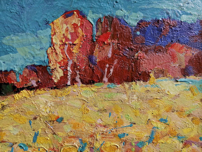 Oil painting field 
