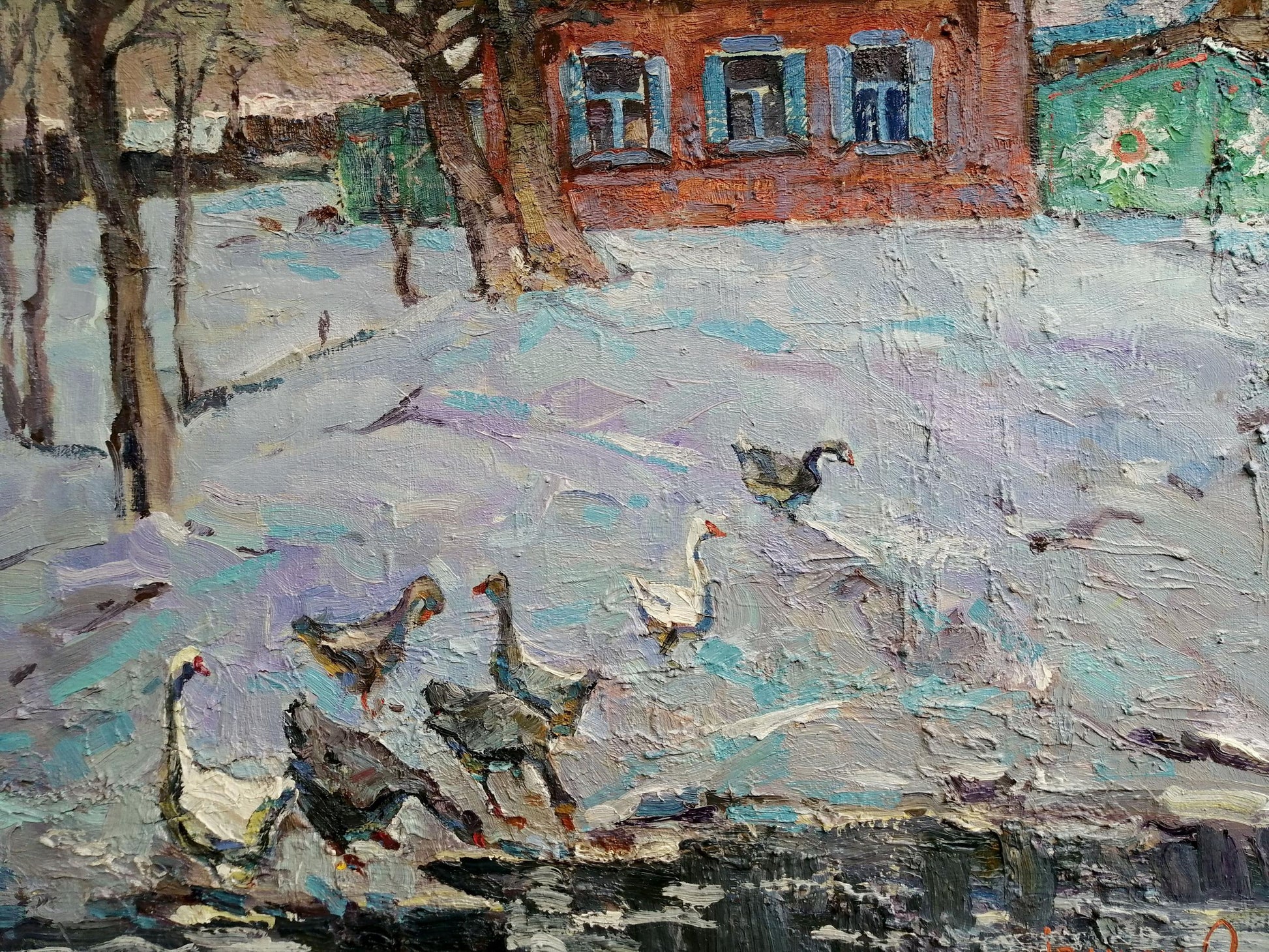 Village landscape Art