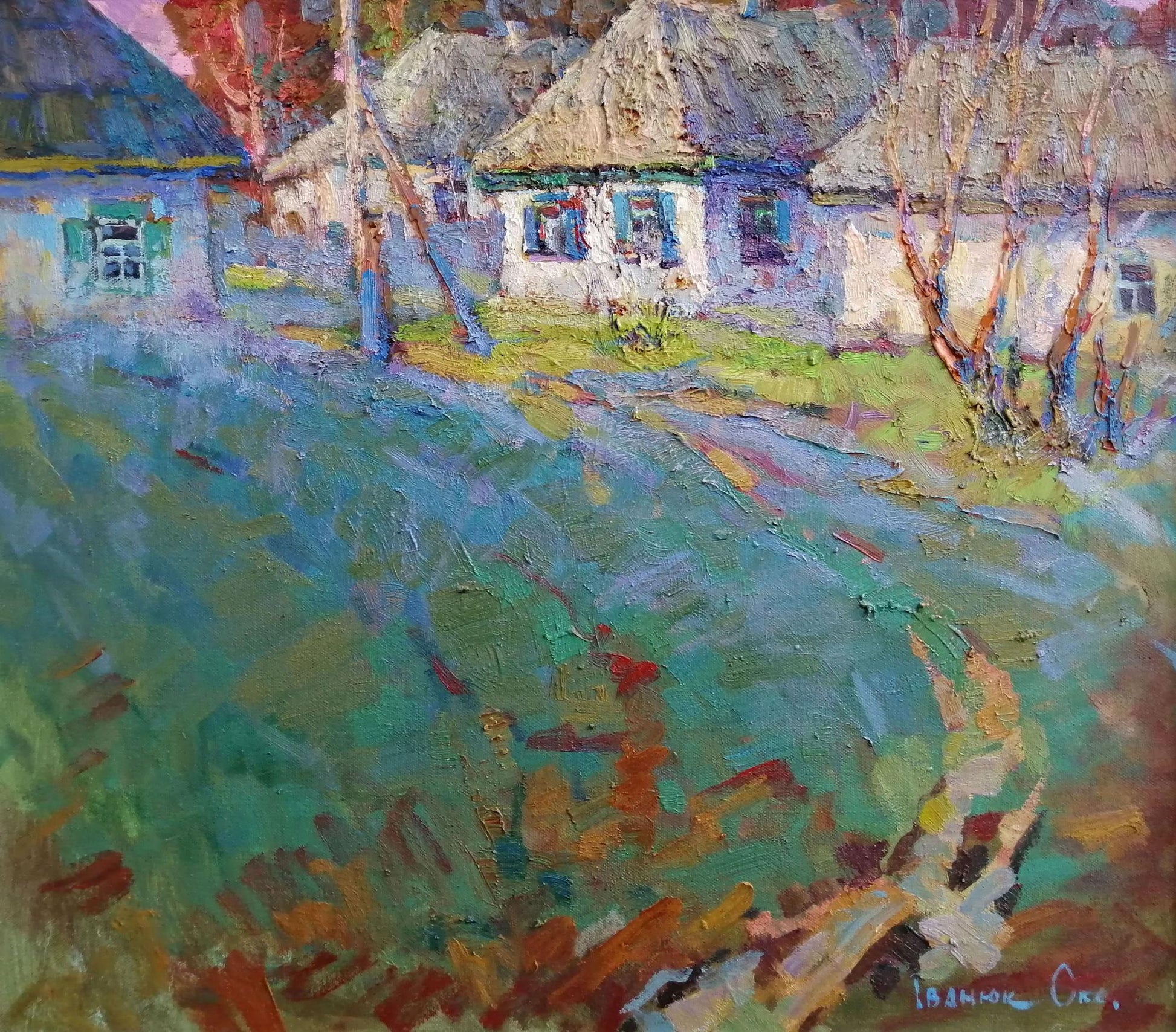 Oil painting Warm summer day Ivanyuk Oksana