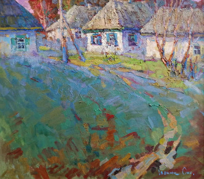 Oil painting Warm summer day Ivanyuk Oksana