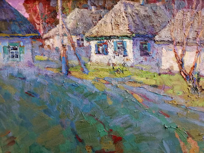 Oil Painting Village landscape Art