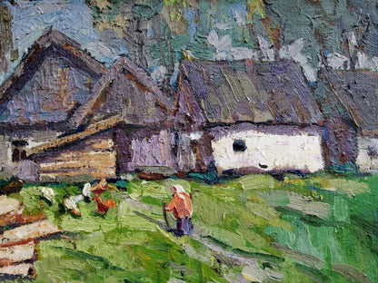Oil Painting Houses Art