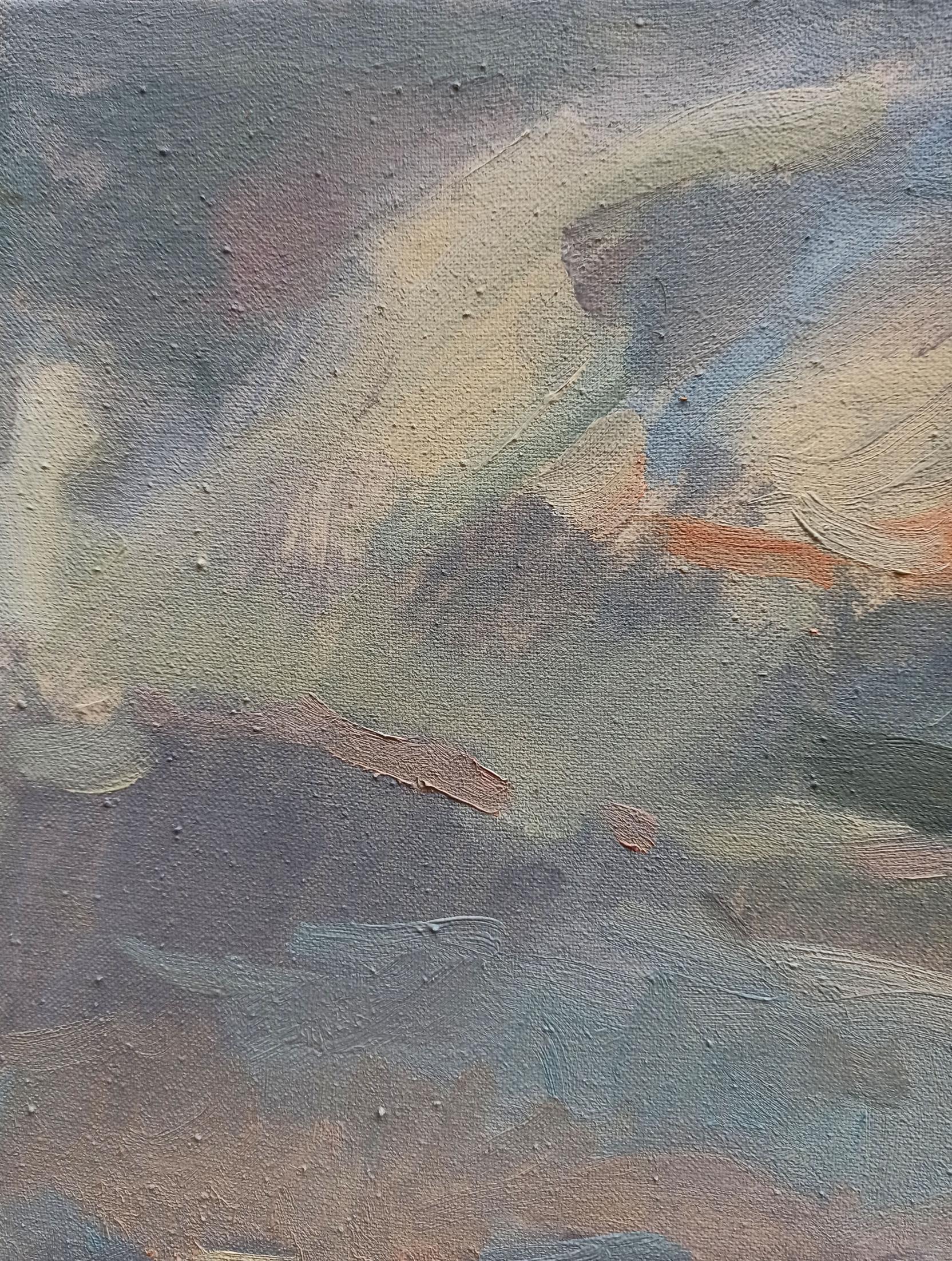 Oil painting Riverbank