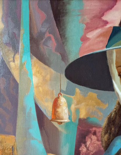 Abstract oil painting Bullfighting Anatoly Borisovich Tarabanov