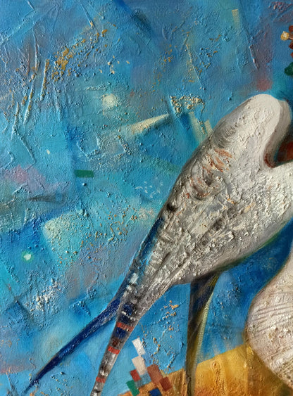 Abstract oil painting Light of memory Anatoly Borisovich Tarabanov