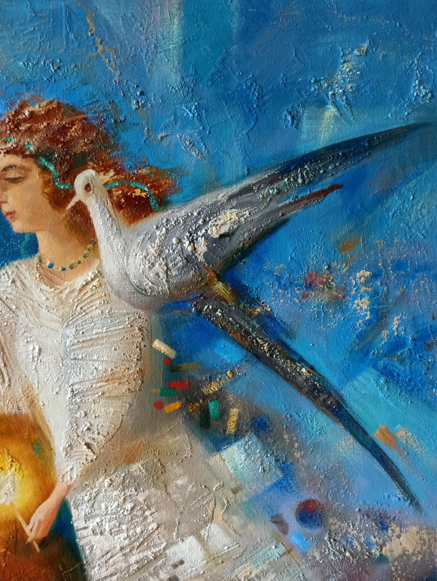 Abstract oil painting Light of memory Anatoly Borisovich Tarabanov