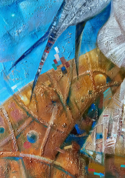 Abstract oil painting Light of memory Anatoly Borisovich Tarabanov