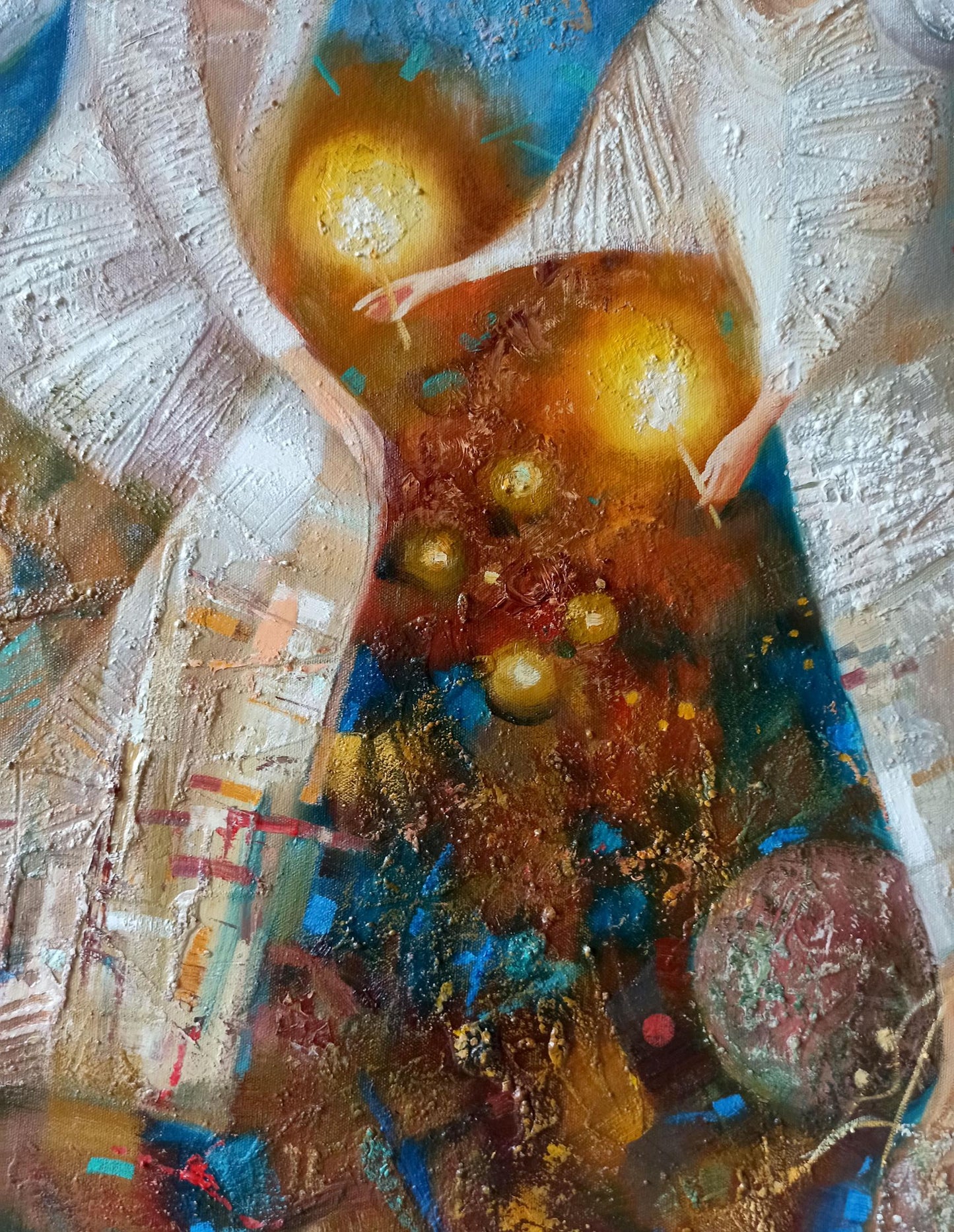 Abstract oil painting Light of memory Anatoly Borisovich Tarabanov