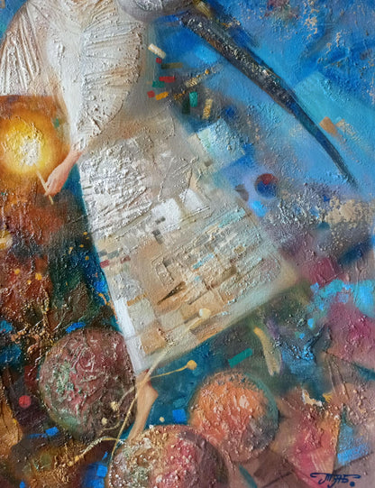 Abstract oil painting Light of memory Anatoly Borisovich Tarabanov