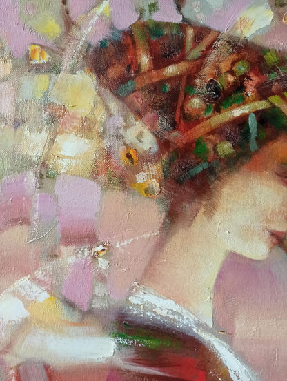 Abstract oil painting