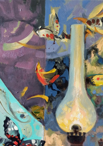 Abstract oil painting