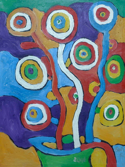 Abstract oil painting Flowers Boyko Petr Borisovich