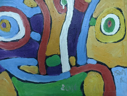 Abstract oil painting Flowers Boyko Petr Borisovich