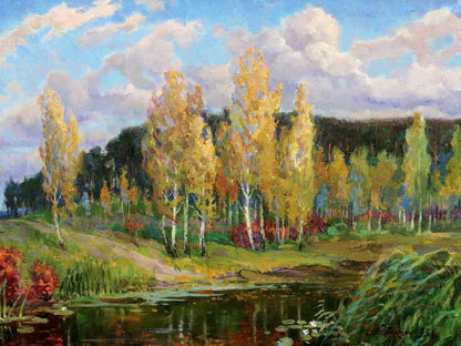 Oil painting Natural beauty Zhabinsky Leonid Andreevich