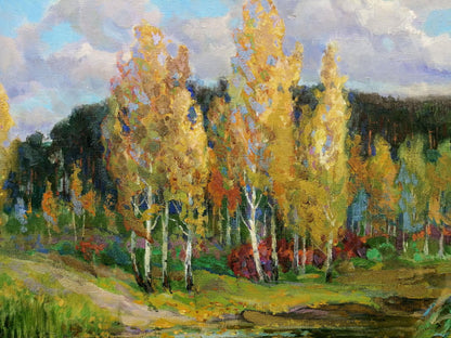 Oil painting Natural beauty Zhabinsky Leonid Andreevich