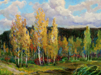 Oil painting Natural beauty Zhabinsky Leonid Andreevich