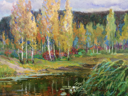 Oil painting Natural beauty Zhabinsky Leonid Andreevich