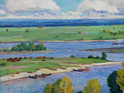 Oil painting Above the Desna Elbert Victor Davydovich