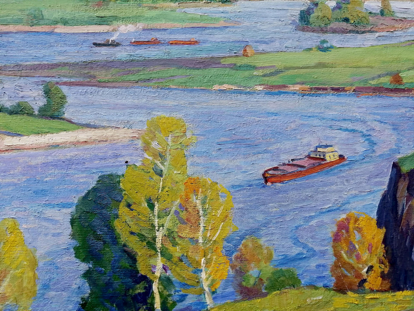 Oil painting Above the Desna Elbert Victor Davydovich