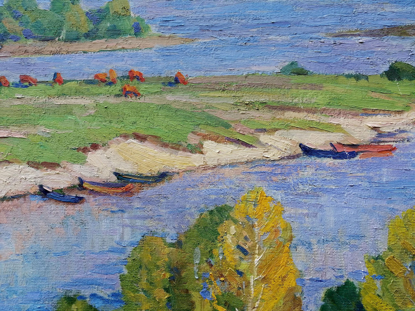 Oil painting Above the Desna Elbert Victor Davydovich