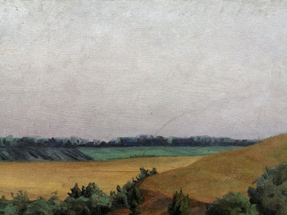 Oil painting Forest Lake Unknown artist