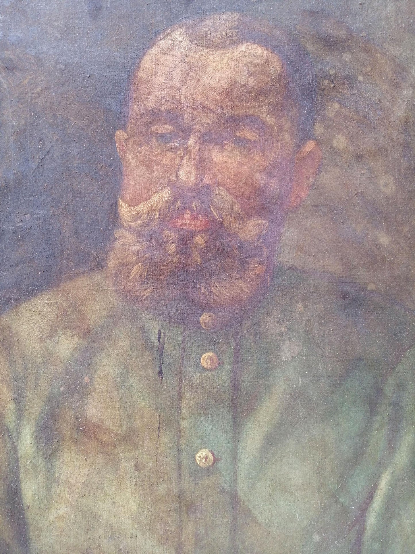 Oil painting Soldier portrait Unknown artist