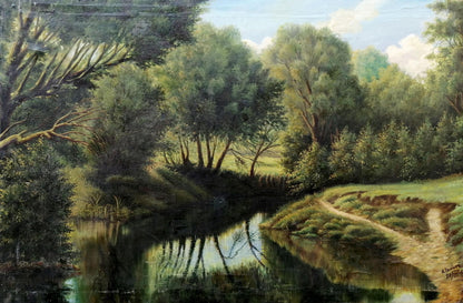 Oil painting In the thick of the forest Tolkach Anatoliy Illarionovich