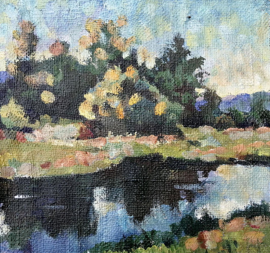 Oil painting Natural scenery Unknown artist