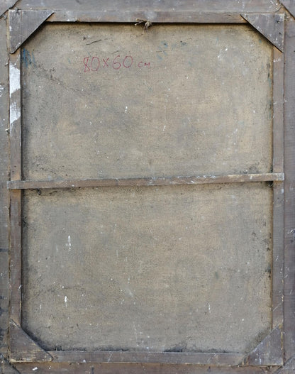 Oil painting Church landscape Unknown artist